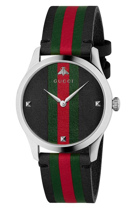 gucci horloge 9905c|gucci 38mm leather strap watch.